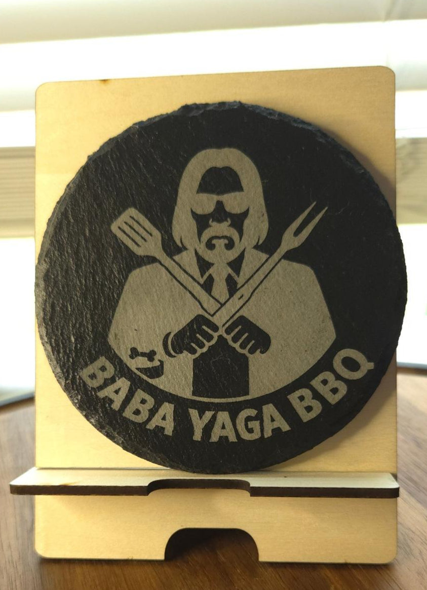 Pop Culture Slate Coaster Set