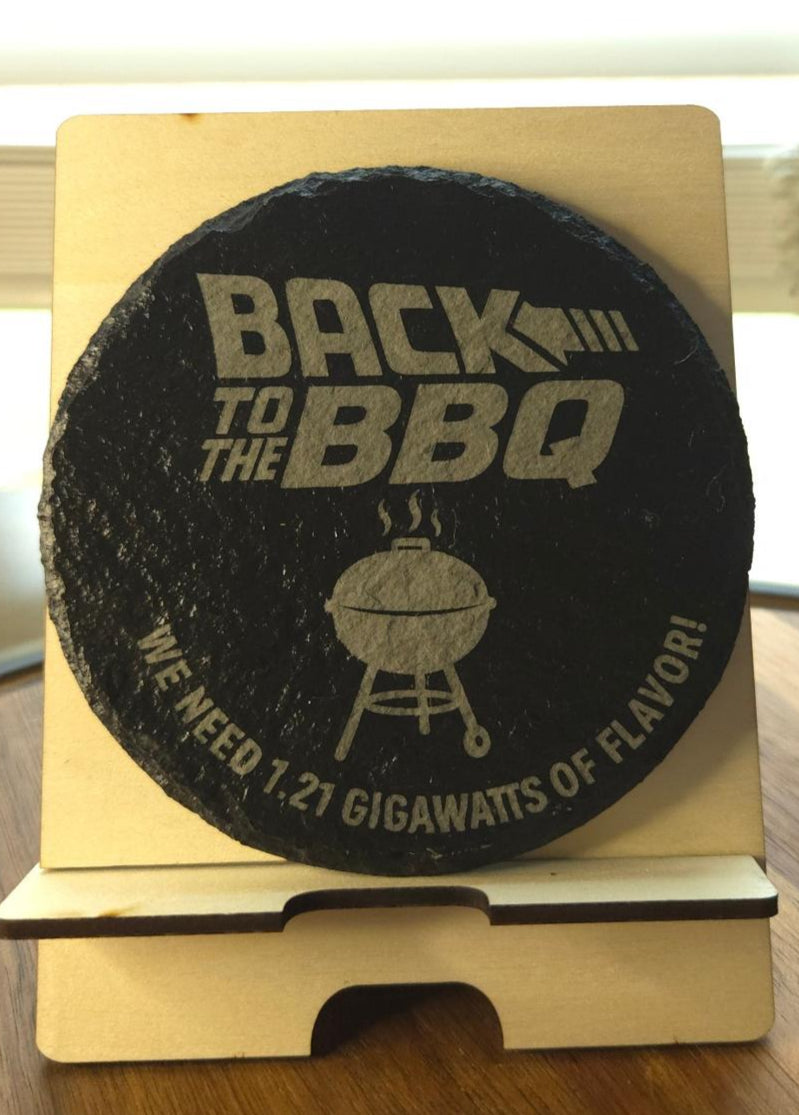 Pop Culture Slate Coaster Set