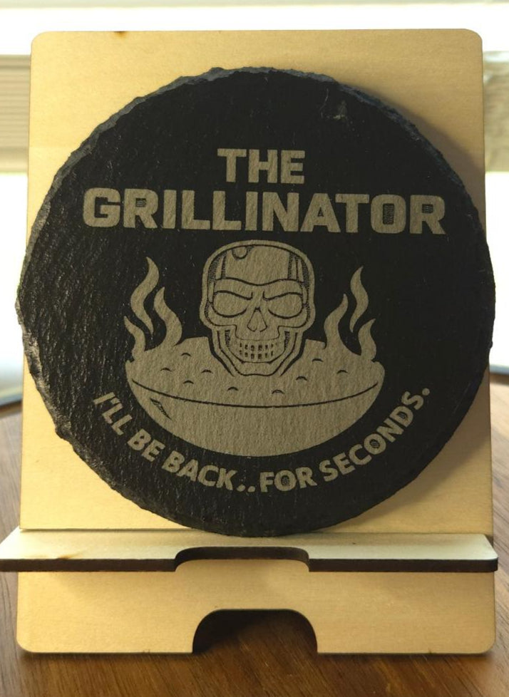 Pop Culture Slate Coaster Set