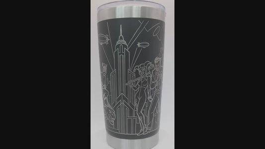 90s Animated Bat Tumbler — Laser Engraved